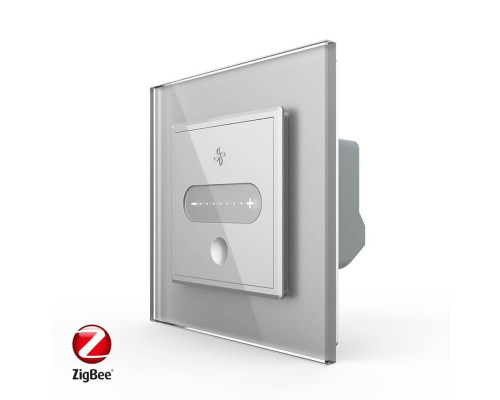 Умный сенсорный регулятор скорости вентилятора серый Livolo (VL-C7FC1GZ-2AP)