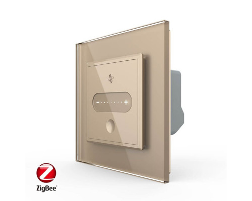 Умный сенсорный регулятор скорости вентилятора золотой Livolo (VL-C7FC1GZ-2AP)