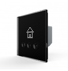 Выключатель сценариев черный Livolo (VL-C703Z1-2BG)