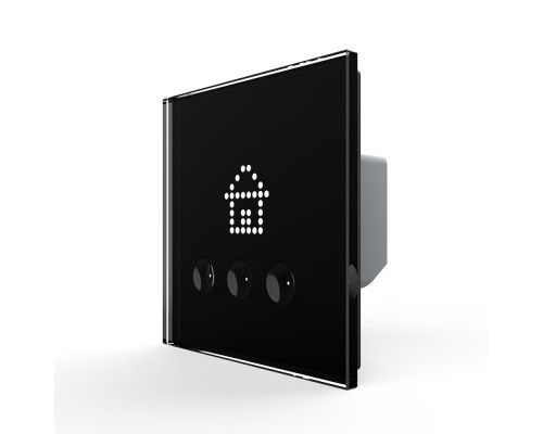 Выключатель сценариев черный Livolo (VL-C703Z1-2BG)