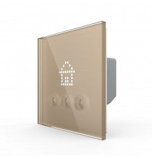 Выключатель сценариев золотой Livolo (VL-C703Z1-2AG)