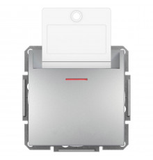 Карточный выключатель механический Asfora алюминий