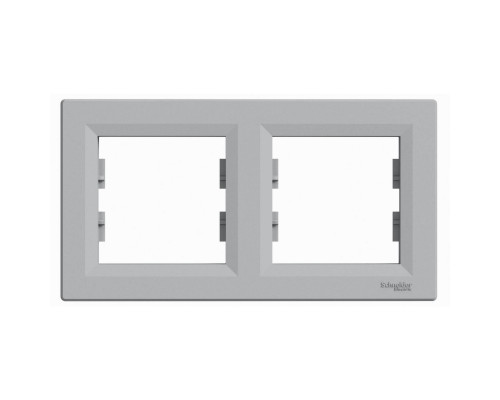 Рамка двухпостовая горизонтальная Аsfora алюминий