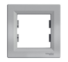 Рамка однопостовая Asfora алюминий