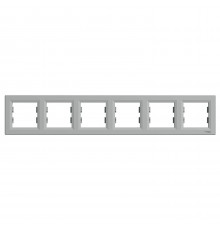 Рамка шестипостовая горизонтальная Аsfora алюминий