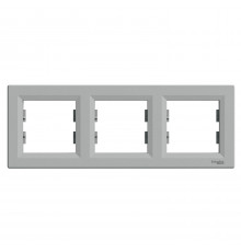 Рамка трехпостовая горизонтальная Asfora алюминий