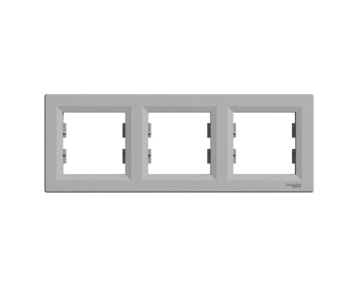 Рамка трехпостовая горизонтальная Asfora алюминий